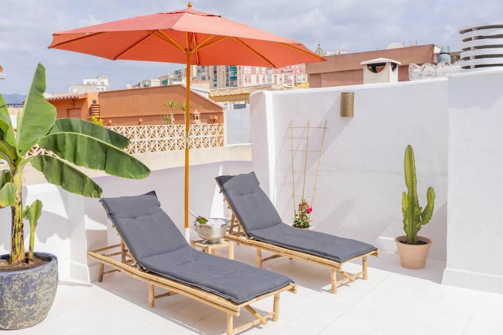 Downtown Flat With 46 Sqm Private Rooftop Terrace Malaga Luaran gambar